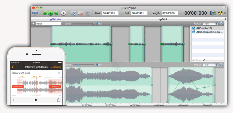 edición de audio digital para locución